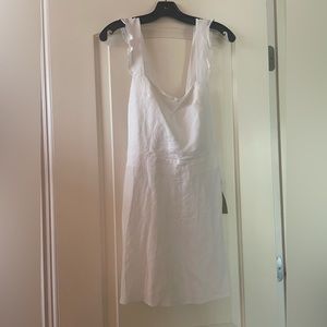 Reformation white linen sundress